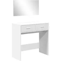 vidaXL Kaptafel met spiegel 80x39x80 cm wit