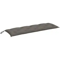 vidaXL Tuinbankkussen 150x50x7 cm stof gemêleerd donkergrijs