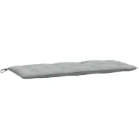 vidaXL Tuinbankkussen 120x50x7 cm stof gemêleerd lichtgrijs