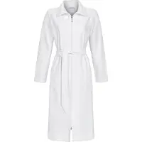 Ringella Witte badstof dames badjas ritssluiting - Wit - Maat - 40