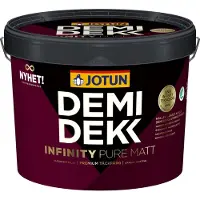 Jotun Demidekk Infinity Pure Mat | Dekkende Houtverf Buiten 10 LTR - Wit