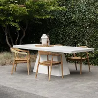 Giga Meubel Tuintafel Avia Rechthoek Wit 160cm