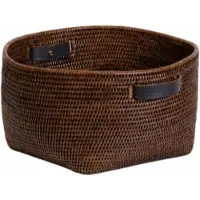DECOR WALTHER Opbergmand Basket KORB Rattan Donker