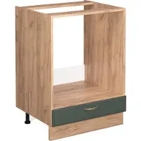 Vicco Fame-Line Ovenombouwkast – 60 cm, WB Antraciet Groen-Goud Landhuis