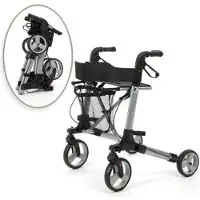 Vermeiren Rollator modern lichtgewicht model Quadri Light Grijs