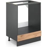 Vicco R-Line Ovenombouwkast – 60 cm, WB Antraciet Krachtige eik goud