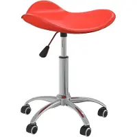 vidaXL Salonkruk kunstleer rood