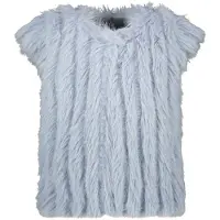 Like Flo Meisjes Blazers Doutze Fur Bodywarmer - Blauw - Maat 152/164