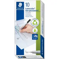Lumocolor Universele stift Lumocolor, S, WL, zwart, 10 st.