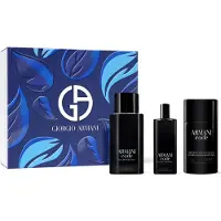 Giorgio Armani Code Homme Giftset - 75 ml refillable eau de toilette spray + 15 ml eau de toilette tasspray + 75 g deostick - cadeauset voor heren