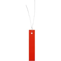 Combicraft hangetiketten met verzinkt draad 18x100mm rood - 250 stuks