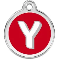 Red Dingo Hondenpenning 20 mm letter Y