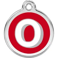 Red Dingo Hondenpenning 20 mm letter O