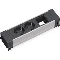 Bachmann POWER FRAME Klein 2x Geaard stopcontact 1x ABD