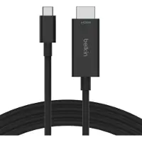 Belkin , 3 A USB-C naar HDMI 2.1 (HDR / 4K / 8K) 2m kabel, Zwart