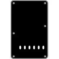 Boston BP-413-B back plate, string spacing 11,2mm, 4 ply, standard Stallion, 86x138mm, black