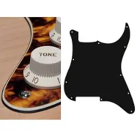 Boston ST-300-MY pickguard, Stallion, no holes (only screw holes), 3 ply, marble yellow