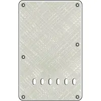 Boston BP-413-PWW back plate, string spacing 11,2mm, 4 ply, standard Stallion, 86x138mm, pearl white webbing