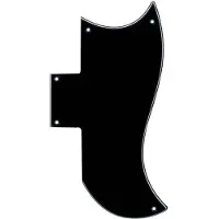 Boston SG3-B pickguard, SG-model, black, 3 ply
