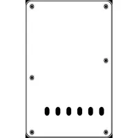 Boston BP-313-W back plate, string spacing 11,2mm, 3 ply, standard Stallion, 86x138mm, white