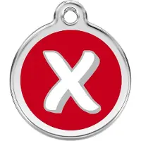 Red Dingo Hondenpenning 20 mm letter X