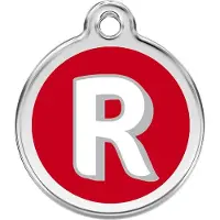 Red Dingo Hondenpenning 20 mm letter R