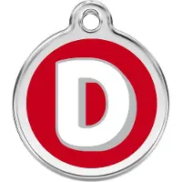 Red Dingo Hondenpenning 20 mm letter D