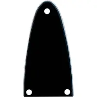 Boston LRC-24-B truss rod cover, black, 2 ply, black - white