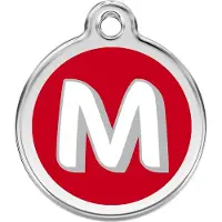 Red Dingo Hondenpenning 20 mm letter M