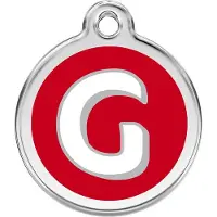 Red Dingo Hondenpenning 20 mm letter G