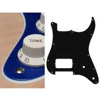 Boston ST-244-SBU pickguard, Stallion, H, 2 pot holes, 2 ply, sparkling blue