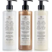Sarcia.eu PRIJA Cosmetica set: badschuim met deeltjes, hydraterende crème, tonifiërende crème 3x380ml