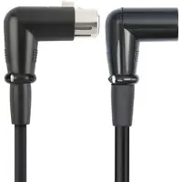 Dolphix XLR (m) haaks - XLR (v) haaks audiokabel | 0,30 meter