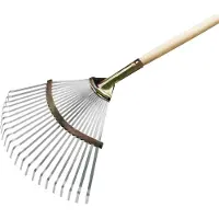 Flora bladbezem werkbreedte 450 mm gegalvaniseerd staal vast - 27...