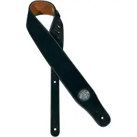 Gaucho Gitaarband - GST-510-BK - Suède - Naturel achterzijde - Zwart