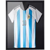 Acaza Grote XL Fotokader voor Voetbal, Basketbal Shirts of Wielertrui, 3D Box Frame, 70x90cm, Zwart
