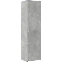 vidaXL Hoge kast 50x42,5x185 cm bewerkt hout betongrijs