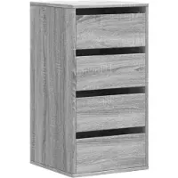 vidaXL Ladekast 40x41x76 cm bewerkt hout grijs sonoma eikenkleurig