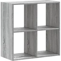 vidaXL Boekenkast 68,5x32x68,5 cm bewerkt hout grijs sonoma eiken