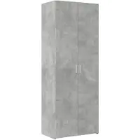 vidaXL Hoge kast 70x42,5x185 cm bewerkt hout betongrijs