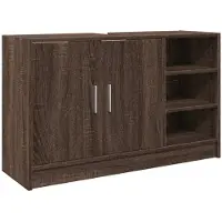 vidaXL Wastafelonderkast, bruin, eikenlook, 90x29x55 cm