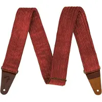 Fender 990639037 gitaarband, antieke kers, polyester corduroy, antieke messing hardware