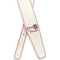 Fender 990650109 John 5 leren band, wit en rood