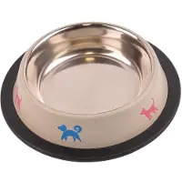 Sarcia.eu Metalen voerbak met rubber voor honden 0,47l