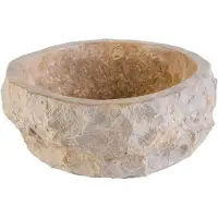 Bewonen Aloni Geërodeerde Natuur Marmeren Waskom 30-35 X 15cm - Bruin - 5404024116429 - Rond - Wastafels, Opzetwastafels