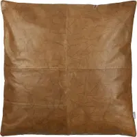 Södahl Sierkussen Sodahl Cushion Lodge Leather Black Tobac (60 x 60 cm)