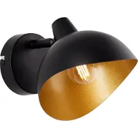 Brilliant Zwarte wandlamp Layton