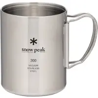 Snow Peak - Stainless Vacuum Double Wall - Beker 300 ml, grijs