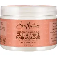 Shea Moisture , Curl & Shine Haarmasker, Kokos & Hibiscus, 11,5 oz (326 g)