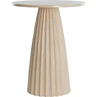 Light & Living Bijzettafel Veglia - Zand - Ø45cm - Modern